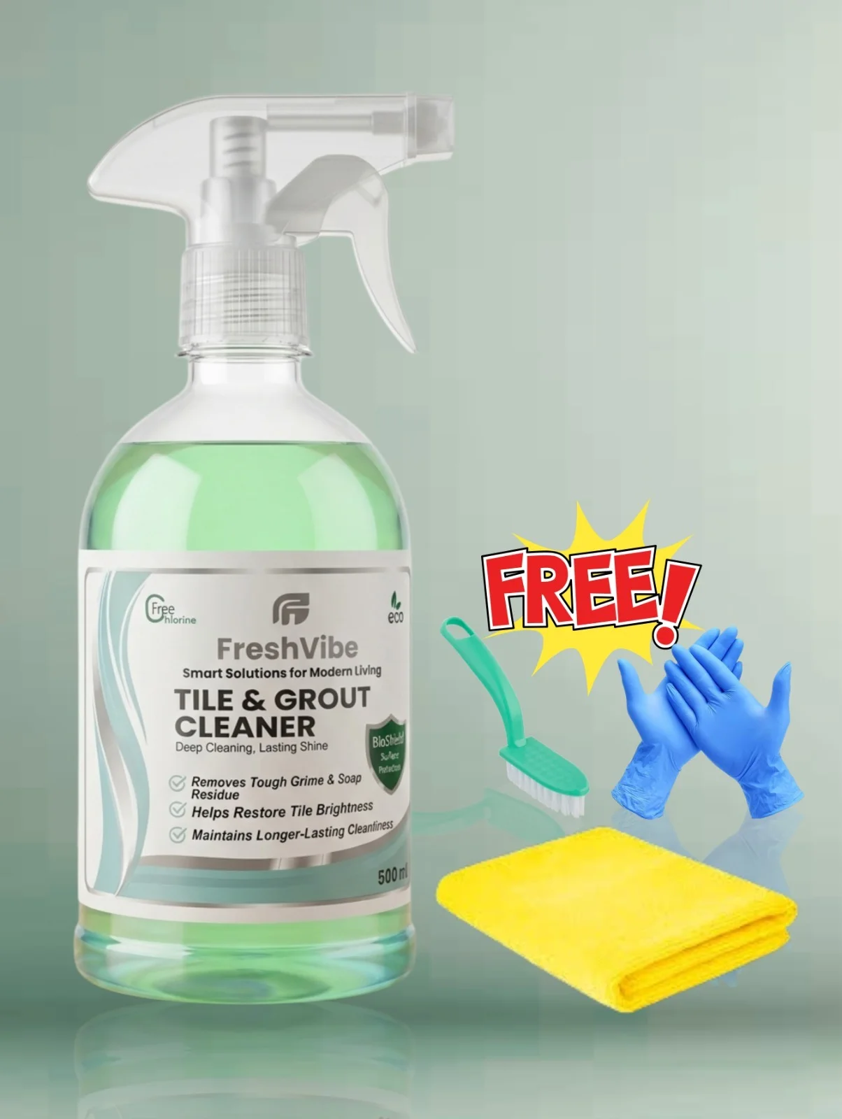 Tile & Grout Cleaner with complete Kit